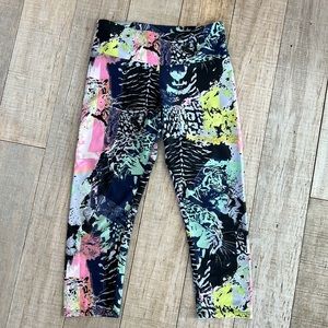 Onzie Tiger Face Jungle Fever Big Cats Leggings S